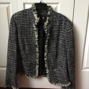 Valerie Stevens  Woolmark Blend black and white Jacket